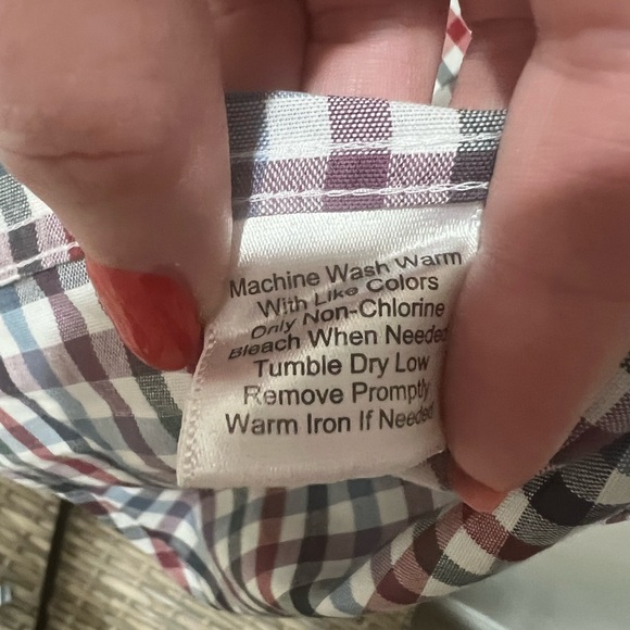 Jos. A. Bank Men’s Plaid Button-Up Shirt, size XL, tailored fit, EUC, casual - Picture 4 of 5